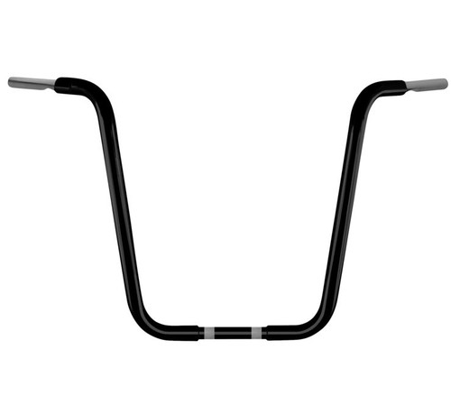 Chubbys Classic Ape Hangers Satin Black, 18" End Rise