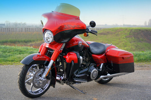 Batwing 6x9 Fairing with Full Stereo for Screamin' Eagle Road King (FLHRSE4, 1994-Up) - Gloss Black Painted