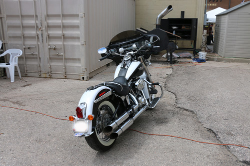 Batwing 6x9 Fairing with Full Stereo for Harley Davidson Deluxe (2018-2021) - Gloss Black Painted