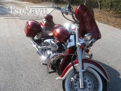 Batwing 6x9 Fairing with Full Stereo for Suzuki VL800K Intruder Volusia (2001-2013) - Gloss Black Painted