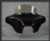 Black Paint 6x9 Batwing Fairing Yamaha V-star Classic / Silverado 1998-2013