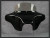 Black Paint Batwing GPS Fairing with 6"x 9" Speakers and Stereo Honda Shadow Sabre 2000-2008