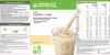 Herbalife Formula 1 Nutritional Shake Mix Vanilla Cream (780g). Label. Ingredients.