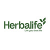 Herbalife logo with tagline 'Live your best life' on a white background.