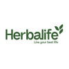 Herbalife logo with tagline 'Live your best life' on a white background.