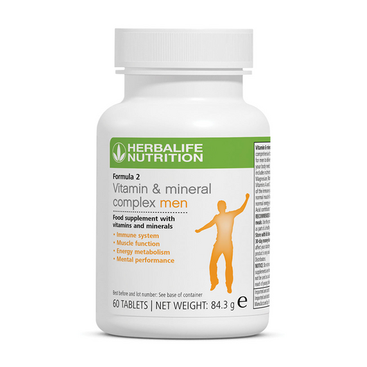 Herbalife - Vitamin & Mineral Complex - Men (60 Tablets) - Container