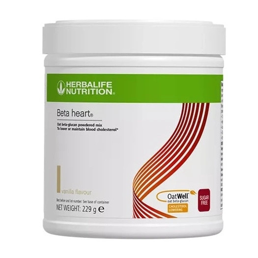 Herbalife Beta heart - Vanilla Oat beta-glucans (229g). Container.