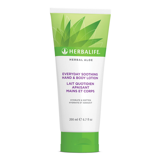 Herbalife Herbal Aloe Everyday Soothing Hand & Body Lotion (200ml). Tube.
