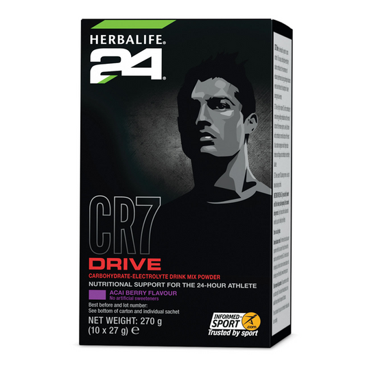 HERBALIFE24 CR7 Drive 10 Sachets Acai Berry Flavour (270g). Box. HERBALIFE24 CR7 Drive 10 Sachets Acai Berry Flavour (270g). Box.