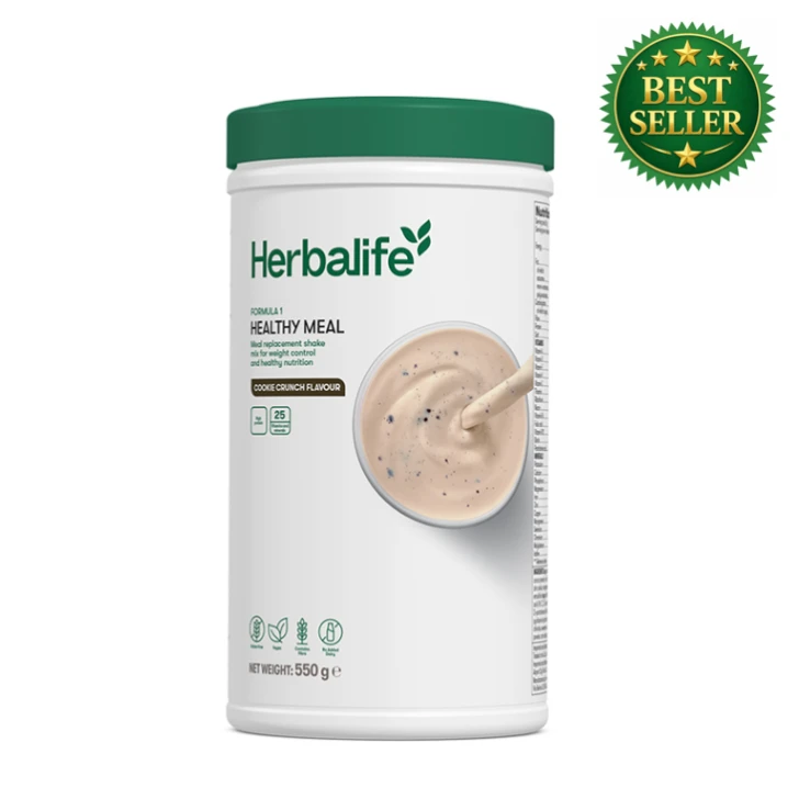 Herbalife Formula 1 Healthy Meal Nutritional Shake (Cookie Crunch) 550g
