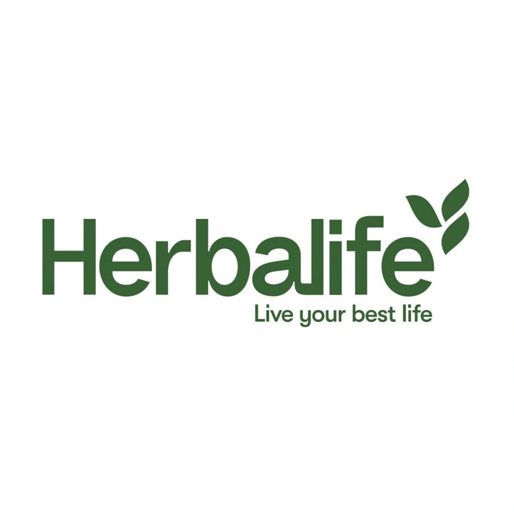 Herbalife logo with tagline 'Live your best life' on a white background.