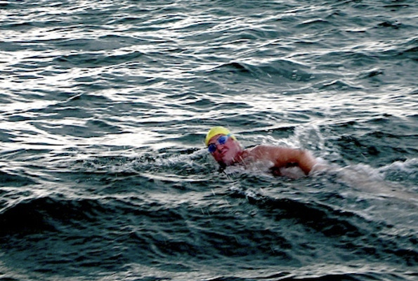 Paul Hopfensperger swims The English Channel powered and hydrated by Herbalife  Nutrition