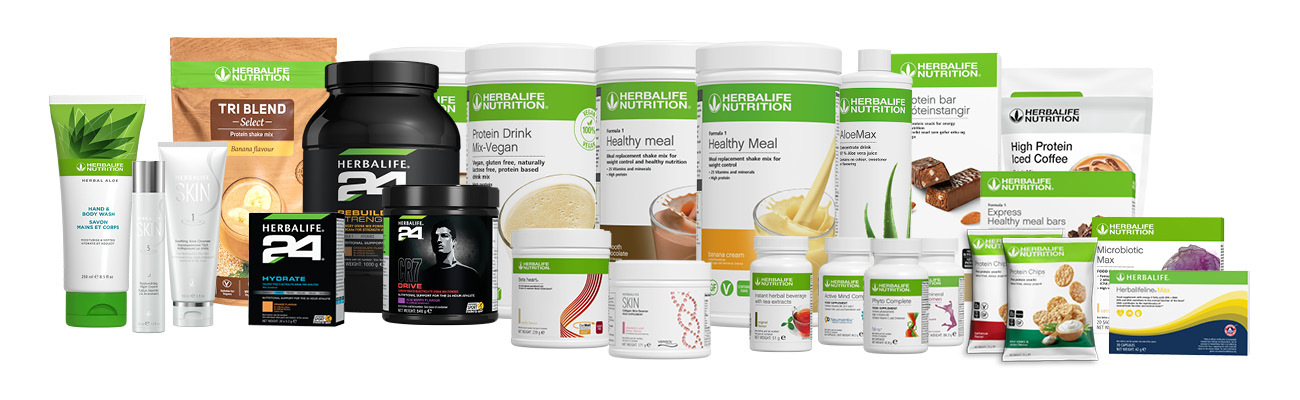 The entire Herbalife product range available from us at HERBAL Nutrition for LIFE