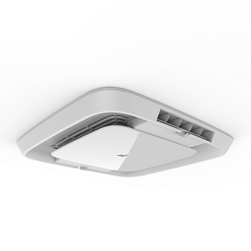 Air Conditioner Ceiling Assembly; Furrion Chill ™; For Use With Furrion Rooftop Air Conditioners; For Ducted Or Non-Ducted Systems; Fits 14 Inch x 14 Inch Vent Opening; 17-1/4 Inch Length x 17-1/4 Inch Width x 4-3/8 Inch Depth Overall Dimensions; White; Controller And Wall Thermostat Sold Separately; With Detachable Filter/ Mounting Hardware