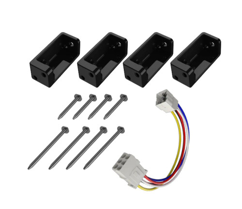 Air Conditioner Ceiling Assembly Service Kit; Furrion Chill ™; For Use With Coleman/ Dometic/ Advent Air Conditioner Rooftop Unit; With Four Conversion Bracket/ Four 1/4-20 x 4-3/4 Inch Length And Four 1/4-20 x 2 Inch Length Bolt/ One Wire Adapter