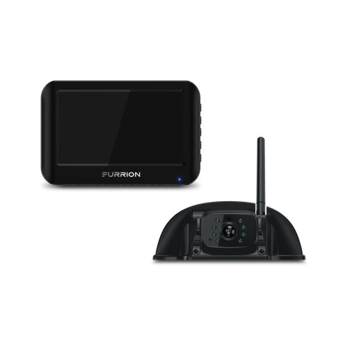 Backup Camera; Vision S; Digital Wireless Observation/ Back Up System; Camera Mounts To Doorway For Security Or On The Rear Horizontal Center Of The Vehicle/ Monitor Mounts On Interior Windshield; Digital Wireless With Up To 500 Foot Range; Adjustable Camera Angle; 7 Inch LCD Display (Displays Up To 4 Cameras); 720 x 480 Resolution; With Infrared Night Vision; IP65 Waterproof; Black; With Monitor Table Stand And Windshield Mount; 12 Volt