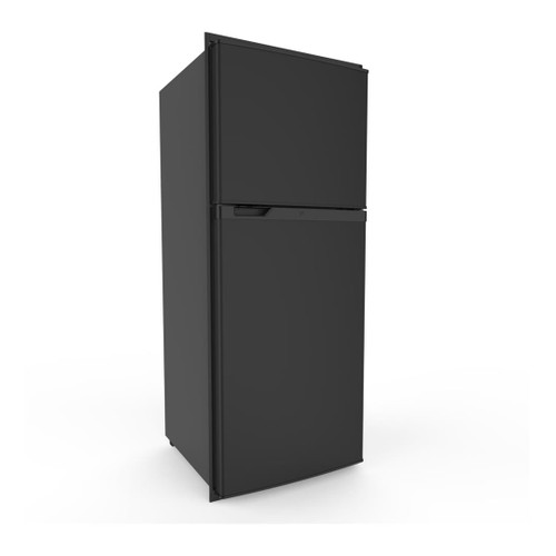Refrigerator; Arctic ™; Dual Compartment Refridgerator With Freezer; Permanent Bolt-In; 10 Cubic Foot; 60.19 Inch Height x 24.25 Inch Width x 25.75 Inch Depth; 11 Amp/ 12 Volt DC; Direct Current; Without Icemaker; Dial Temperature Control; With LED Cabinet Light; Black Frame; Right Side Hinge; Door Panels Sold Separately
