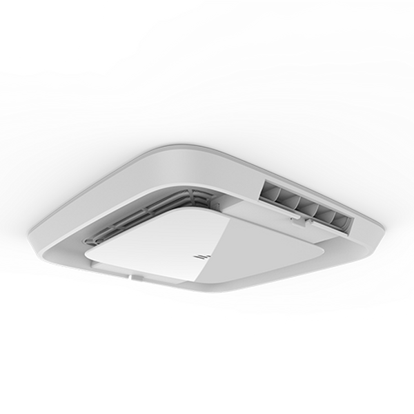 Air Conditioner Ceiling Assembly; Furrion Chill ™; For Use With Furrion Rooftop Air Conditioners; For Ducted Or Non-Ducted Systems; Fits 14 Inch x 14 Inch Vent Opening; 17-1/4 Inch Length x 17-1/4 Inch Width x 4-3/8 Inch Depth Overall Dimensions; White; Controller And Wall Thermostat Sold Separately; With Detachable Filter/ Mounting Hardware