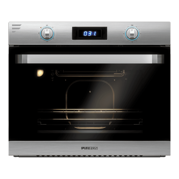 Stove; Built In Oven Only; Stainless Steel With Triple Layer Black Glass Door; 24.72 Inch Width; LED Display With Touch Control; 9000 BTU; Automatic Safety Shutdown; Rear Venting Cavity To Countertop Height