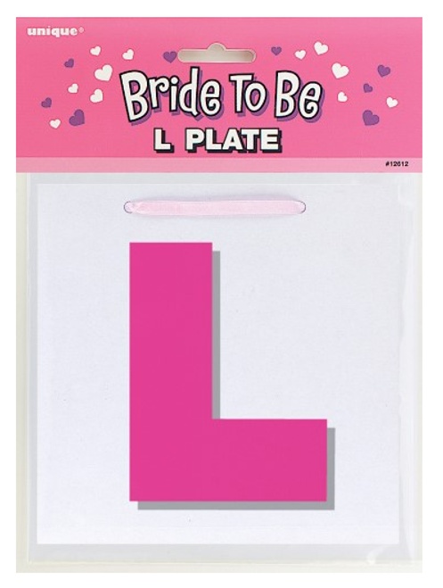 Bride to Be "L" Plate