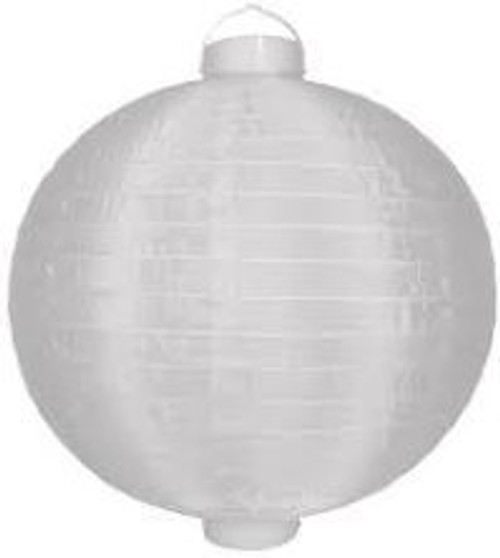 Paper Lantern with Light - White