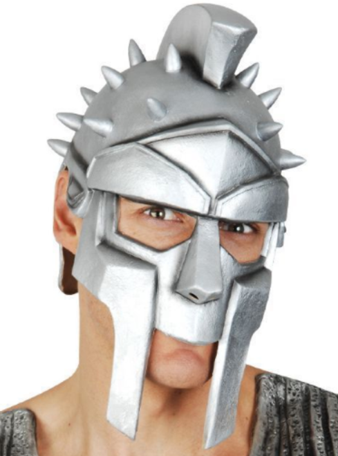 Silver Latex Warrior Mask