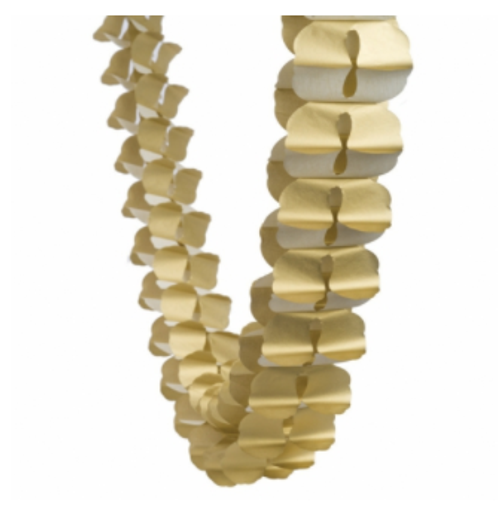 Honeycomb Garland - Metallic Gold