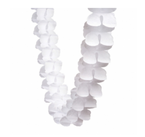 Honeycomb Garland - White