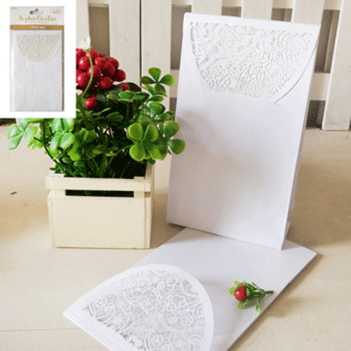 Die Cut Favour Bag White