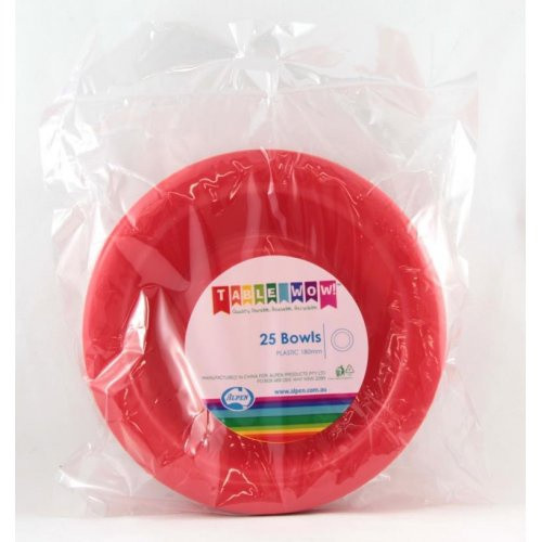 Plastic Bowls - Red