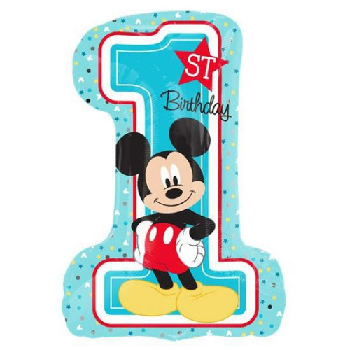 Disney Mickey 1st Birthday Supershape Foil Balloon