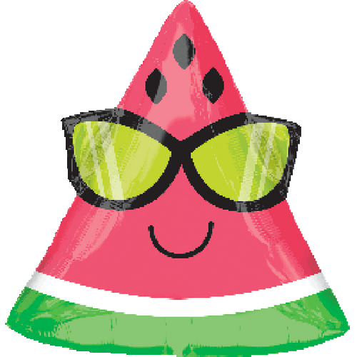 Fun In The Sun Watermelon Junior Shape Foil Balloon