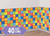 Disco Boogie Squares Room Roll