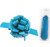 Pull Bow #5 Holographic Peacock Blue