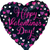 Sparkling Happy Valentines Day Holographic Foil Balloon