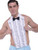 Ruffled Shirt Front with Bow Tie