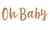 Oh Baby Glitter Bunting