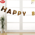 Happy Birthday Letter Banner - Gold