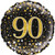 Sparkling Fizz Black & Gold 90  Foil Balloon