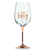 Fifty Wine Glass Rose Gold