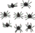 Spooky Spiders - Pack of 8