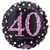 Pink Celebration 40 Holographic Foil Balloon