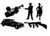 Gangster Silhouettes Cutouts