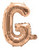 Rose Gold 16inch Letter G Balloon