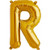 Gold 16inch Letter R Balloon