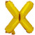 Gold 16in Letter X Balloon