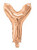 Rose Gold 16inch Letter Y Balloon
