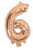 Rose Gold 16inch Number 6 Balloon