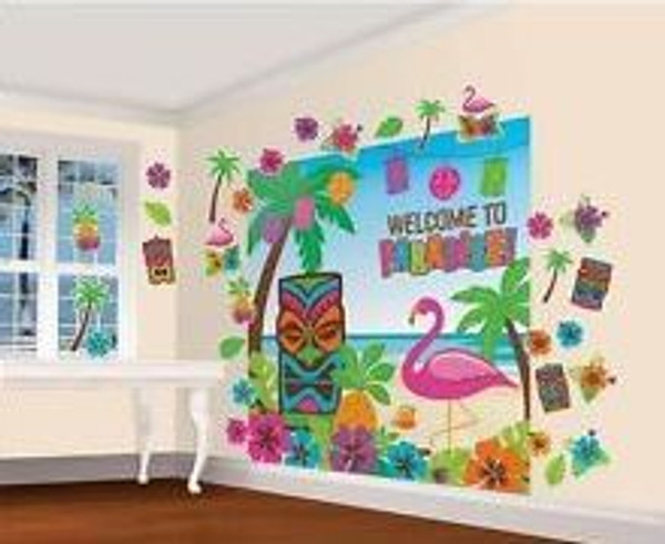 Hawaiian Wall Decorating Kit