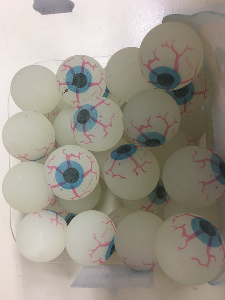 Glow in the dark eyeballs